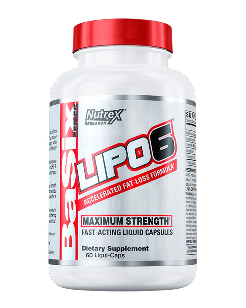 Nutrex Lipo-6, 60 капс. Жиросжигатель