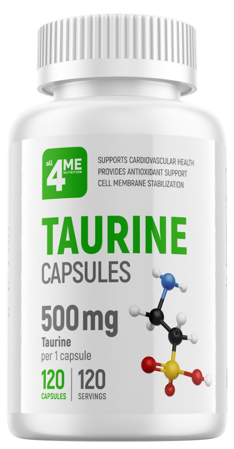 4Me Nutrition 4Me Nutrition Taurine 500 mg, 120 капс. 