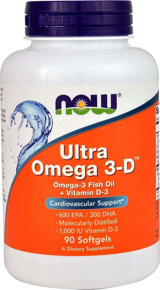 NOW NOW Ultra Omega 3-D softgel, 90 капс. 