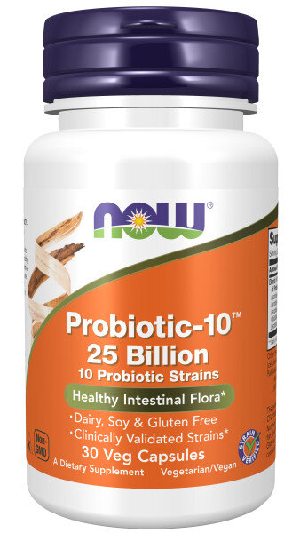 NOW Probiotic-10 25 Billion, 30 капс.