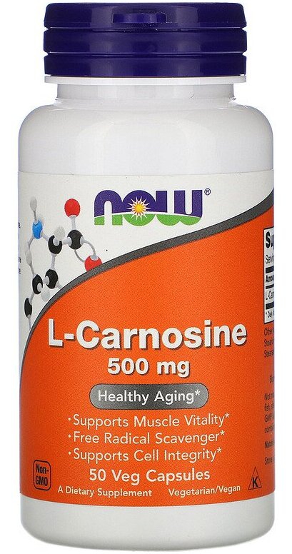 Now L-Carnosine 500 mg, 50 капс. 
