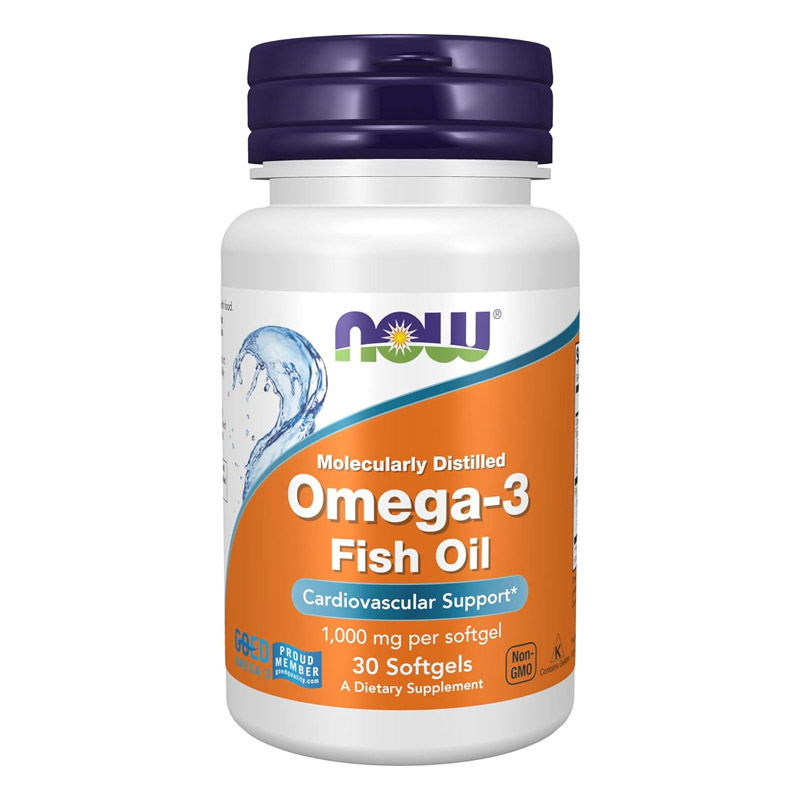 NOW Omega-3 Fish Oil 1000 mg, 30 капс. 