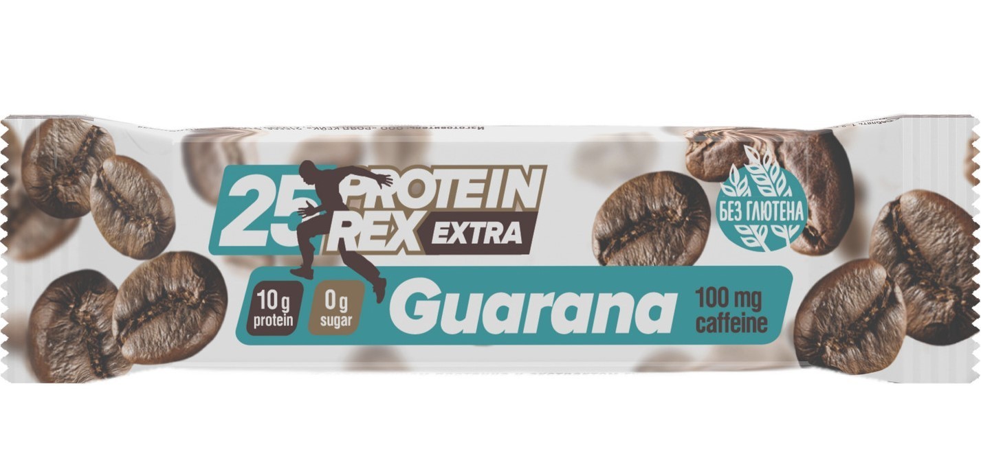 ProteinRex ProteinRex Протеиновый батончик EXTRA (25%) с экстрактом гуараны, 40 г 