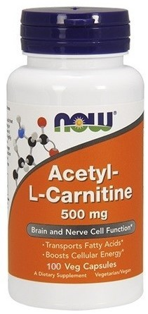 NOW NOW Acetyl-L Carnitine 500 mg, 100 капс. 