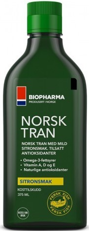 Biopharma Norsk Tran Omega-3, 375 мл