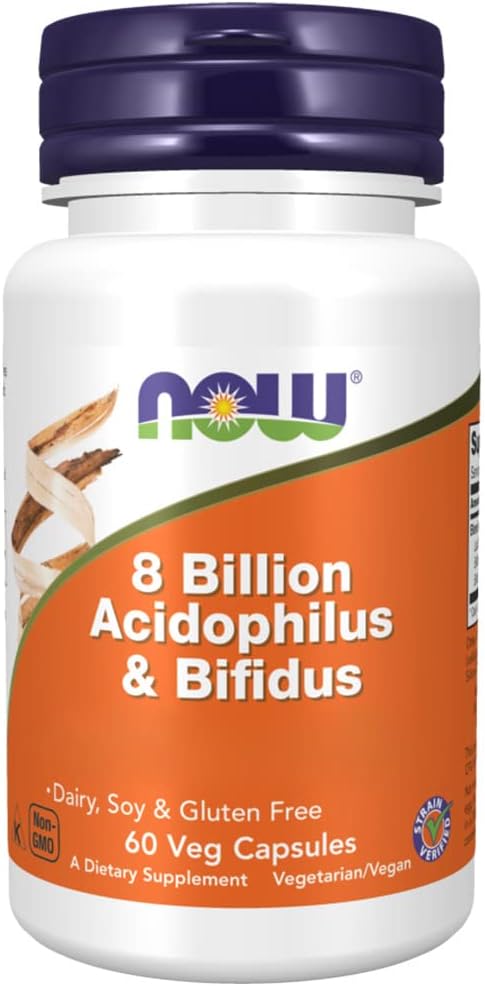 NOW 8 Billion Acidoph/Bifidus, 60 капс. 