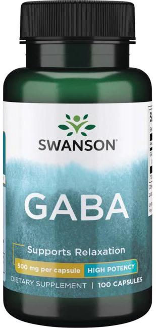 Swanson Gaba - High Protency 500 mg, 100 капс. 