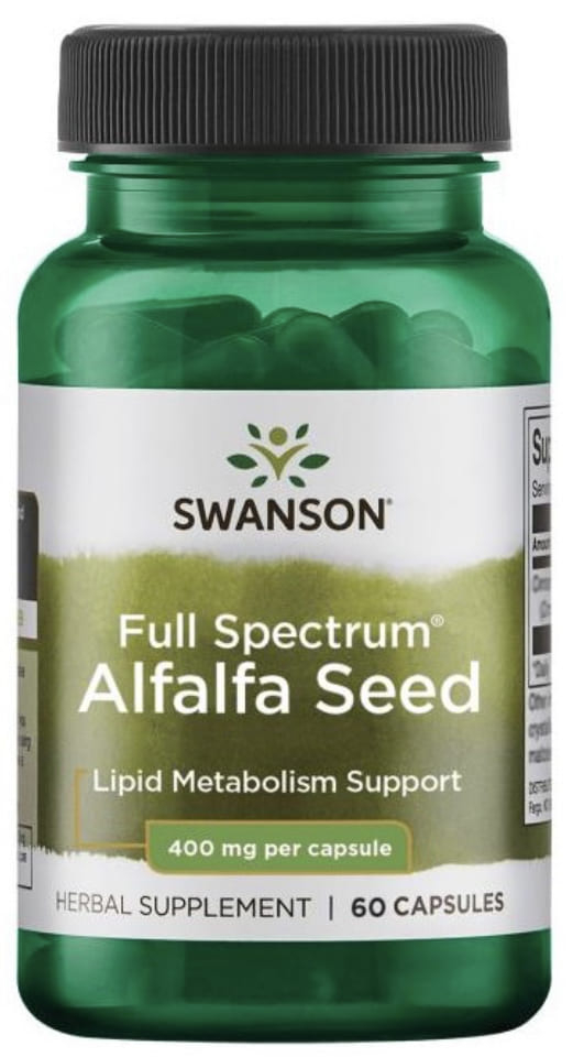 Swanson Full Spectrum Alfalfa Seed 400 mg, 60 капс. 