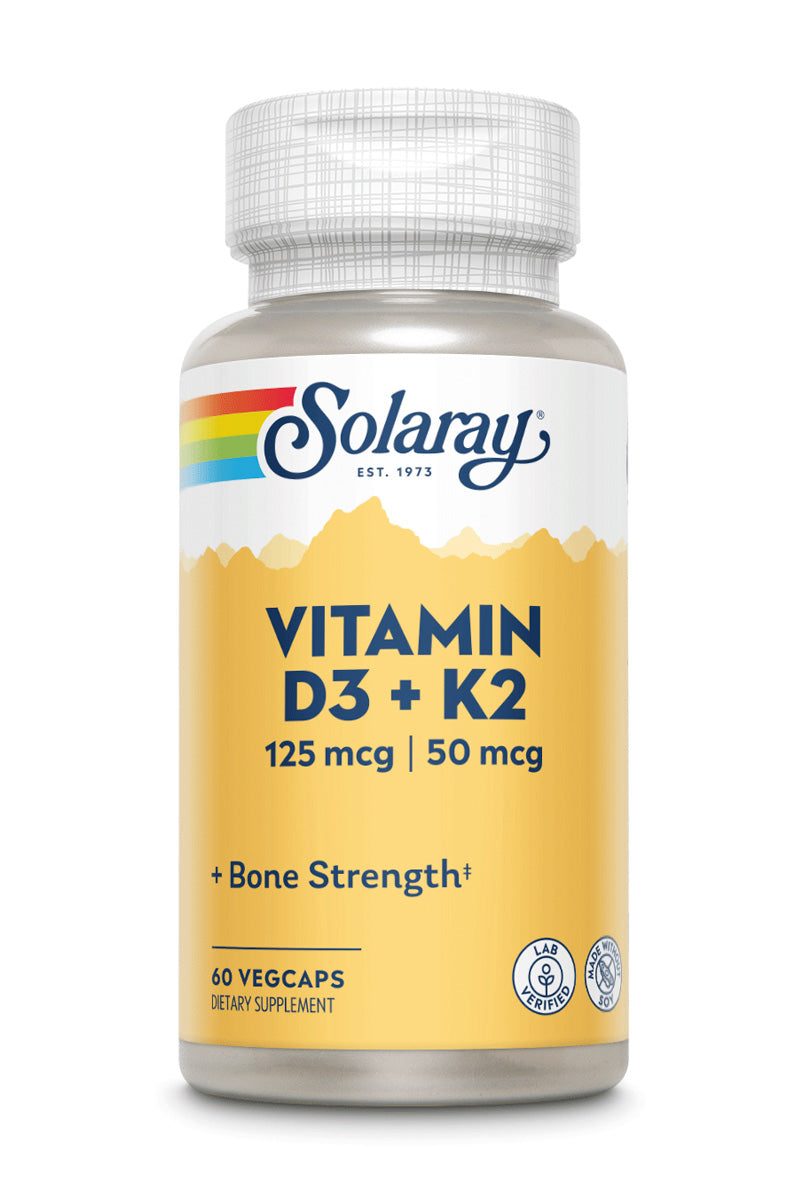 Solaray Vitamin D3 & K2, 60 капс. 