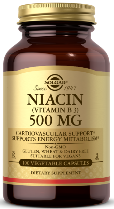 Solgar Solgar Niacin  (Vitamin B3) 500 mg, 100 капс. 