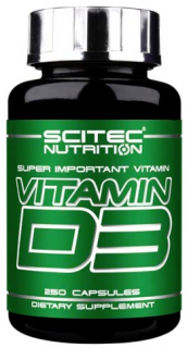 Scitec Nutrition Vitamin D3, 250 капс. 