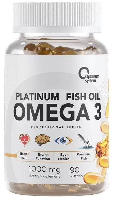Optimum System Optimum System Omega3 Platinum Fish Oil, 90 капс. 