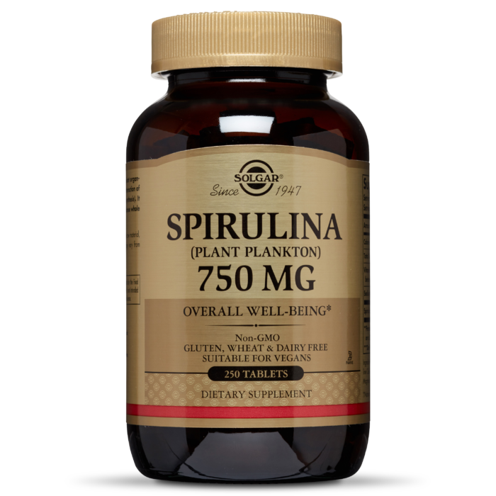 Solgar Solgar Spirulina 750 mg Tablets, 250 таб. 
