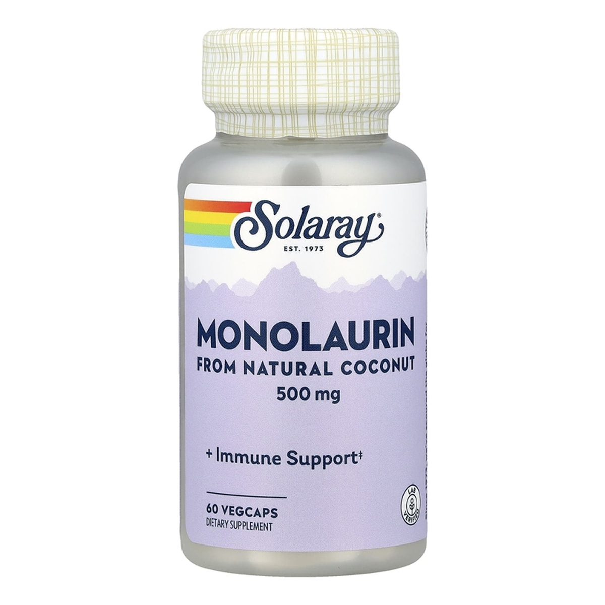 Solaray Monolaurin from Natural Coconut 500mg, 60 капс. 