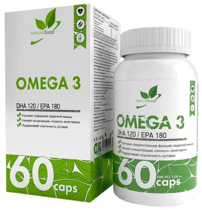 NaturalSupp Omega 3, 60 капс.