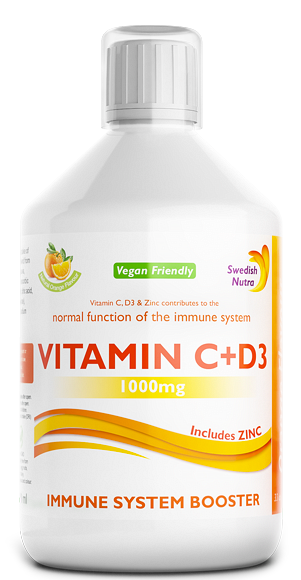 Swedish Nutra Vitamin C+D3, 500 мл