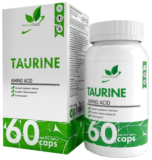 NaturalSupp Taurine, 60 капс.
