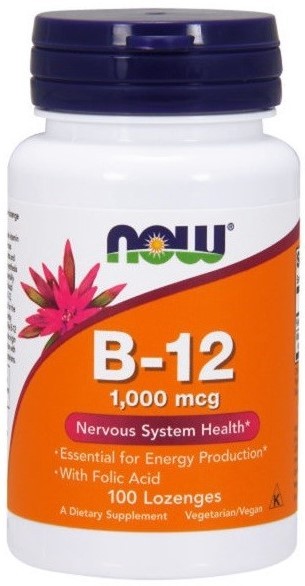 NOW Vitamin B-12 1000 mcg, 100 таб. 