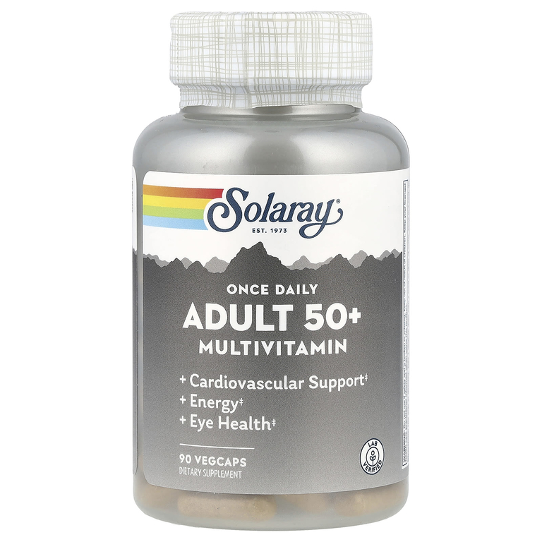 Solaray Once Daily Adult 50+ Multivitamin, 90 капс. 