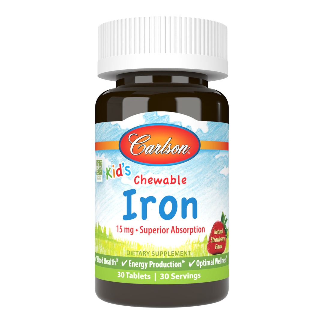 Carlson Labs Kids Chewable Iron 15 мг, 30 таб. 