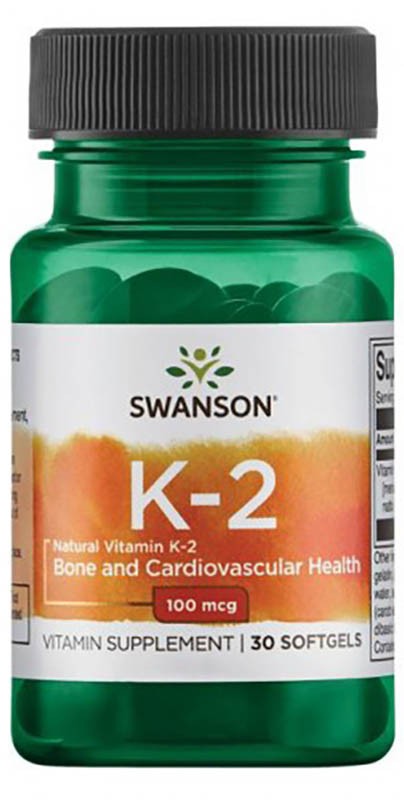 Swanson Swanson Vitamin K2 - Natural 100 mcg, 30 капс. 