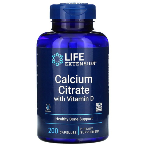 LIFE Extension LIFE Extension Calcium Citrate with Vitamin D, 200 капс. 