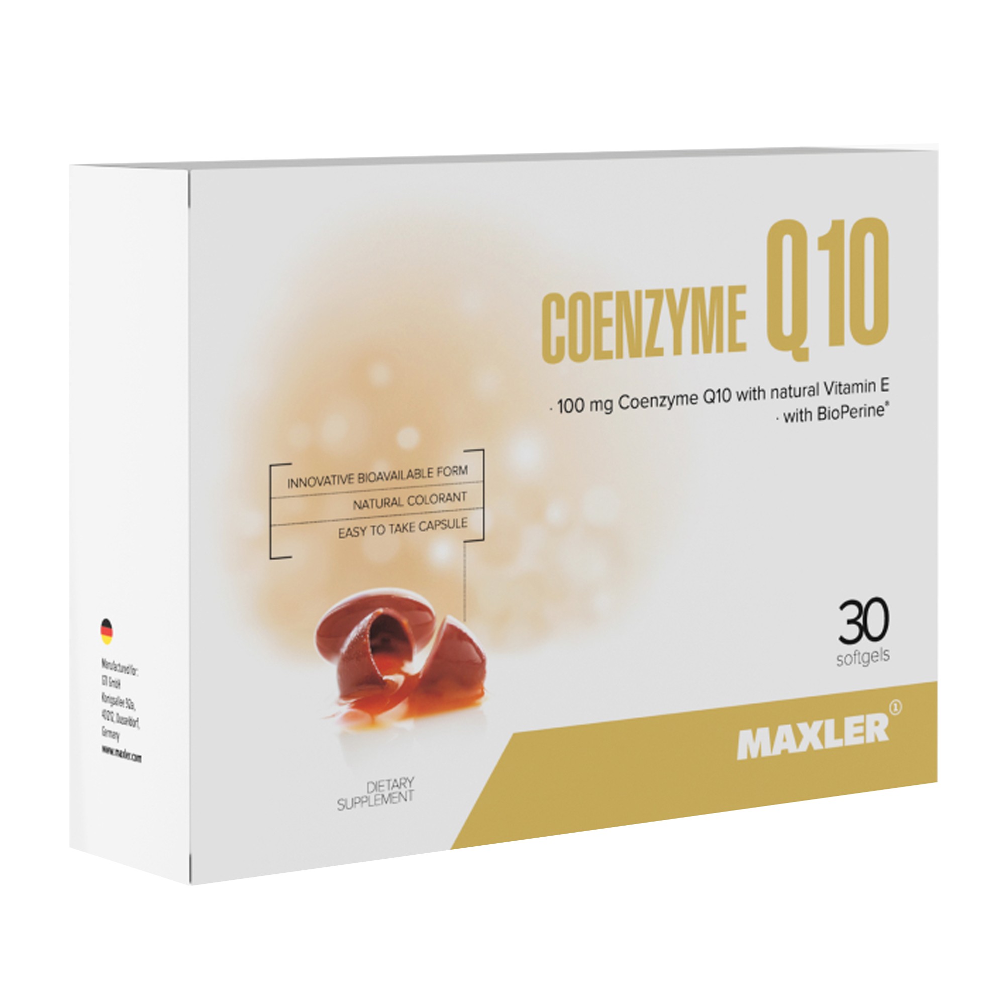 Maxler Coenzyme Q10 with BioPerine, 30 капс. 