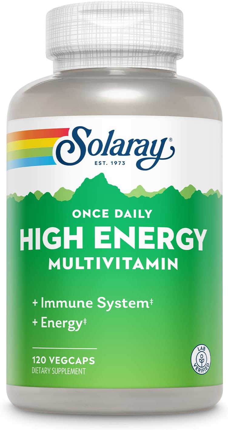 Solaray Once Daily High Energy Multivitamin, 120 капс. 