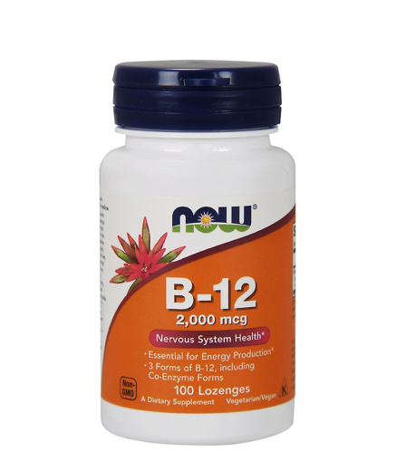 Now Vitamin B-12 2000 mcg, 100 таб. 