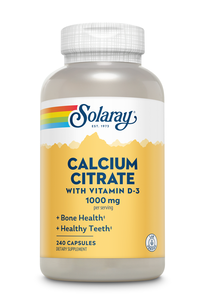 Solaray Calcium Citrate 1000mg, 240 капс. 