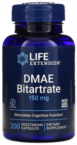 LIFE Extension DMAE Bitartrate  150 mg, 200 капс 