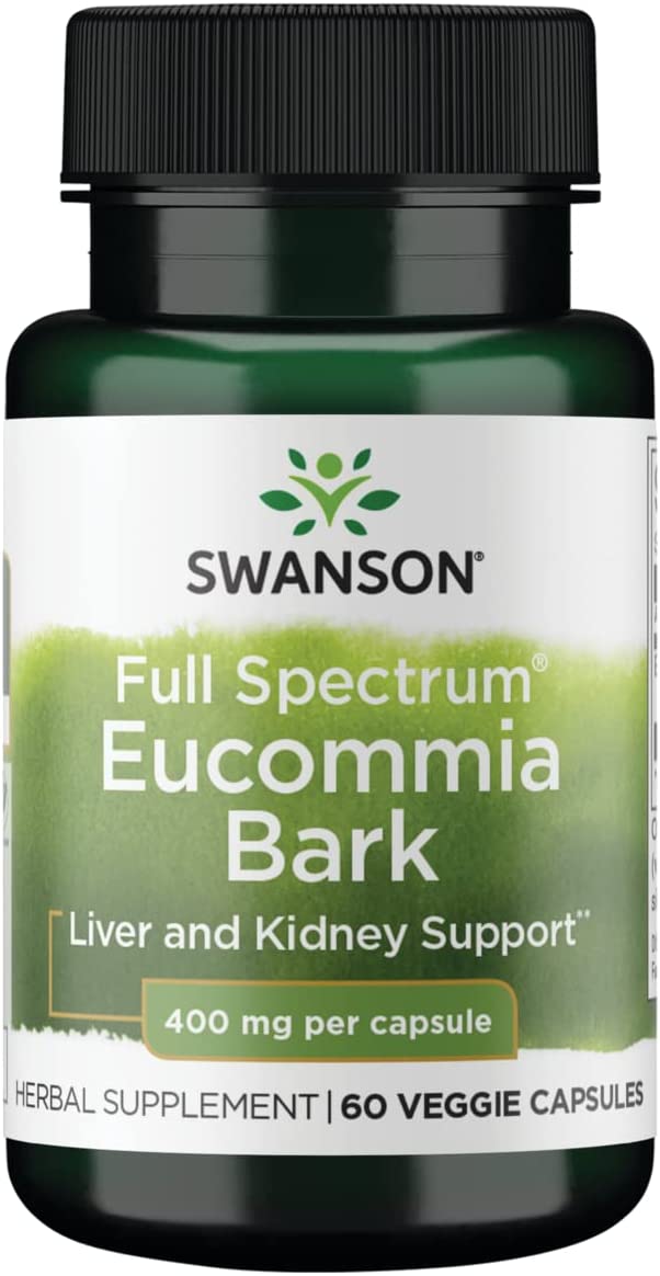Swanson Full Spectrum Eucommia Bark 400 mg, 60 капс. 