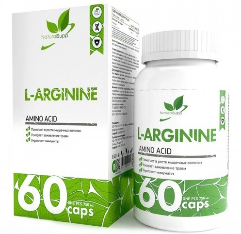 NaturalSupp L-Arginine, 60 капс. 