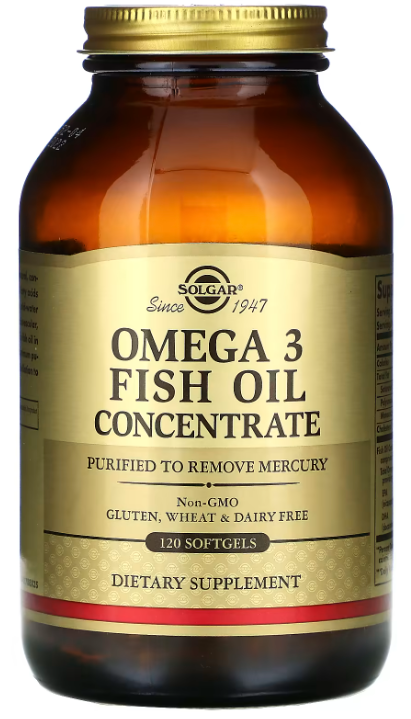 Solgar Solgar Omega-3 Fish Oil Concentrate Softgels, 120 капс. 