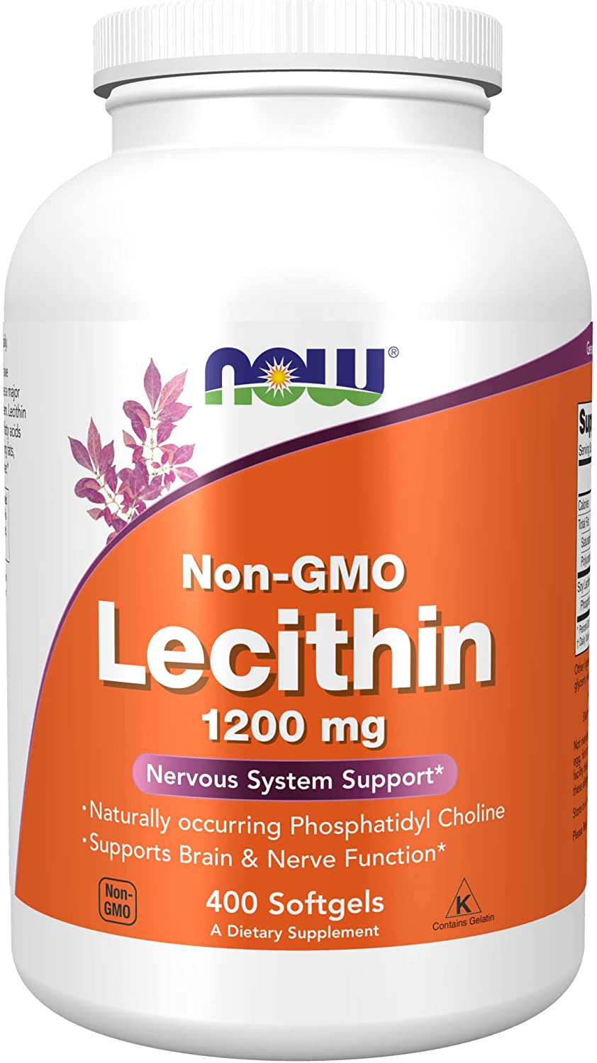 NOW Lecithin 1200 mg, 400 капс.