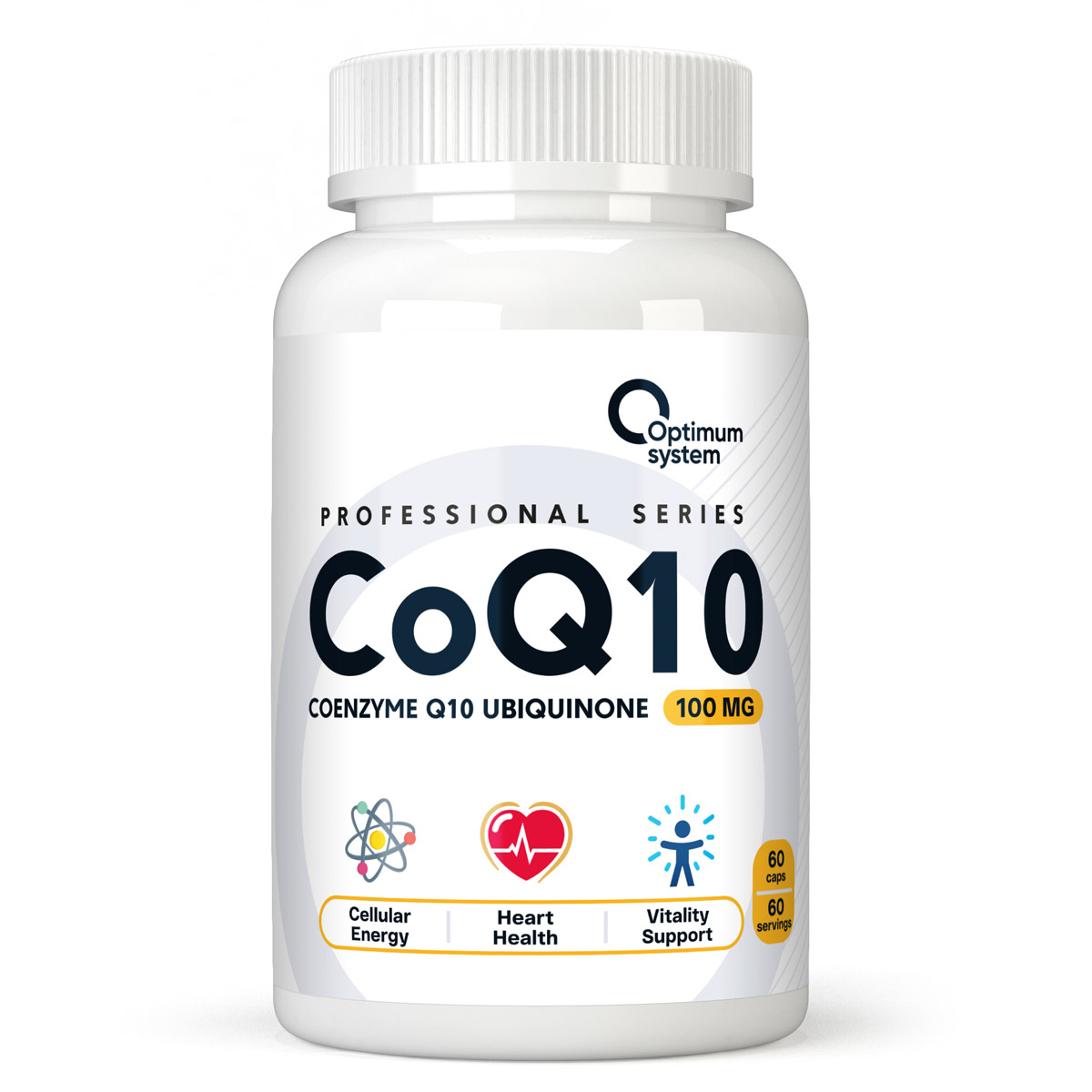 Optimum System  CoQ10 Coenzyme Q10 Ubiquinone 100mg, 60 капс 