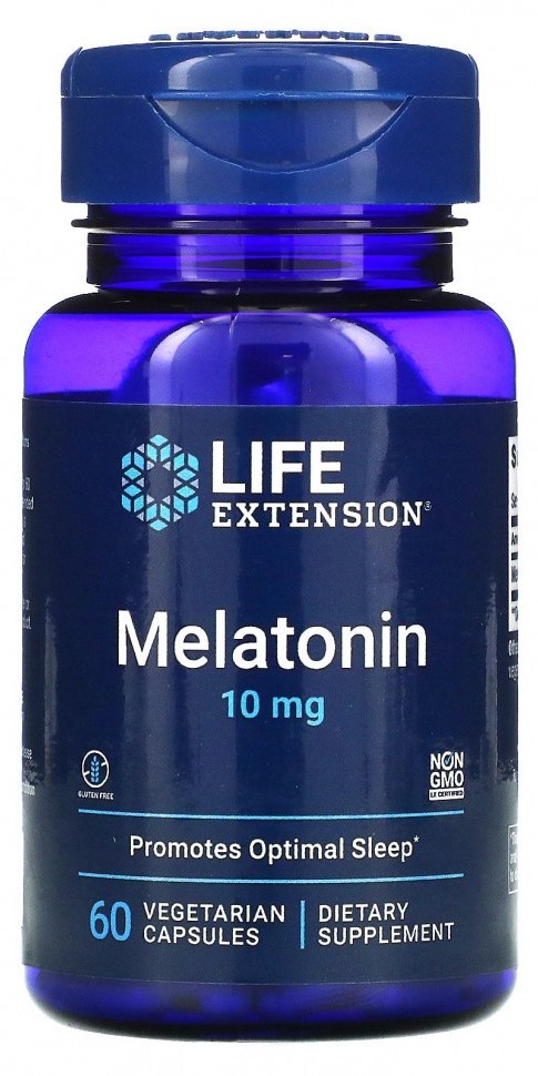 LIFE Extension Melatonin 10 mg, 60 капс. 