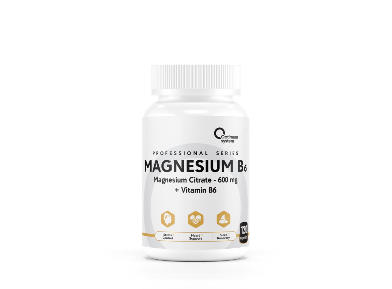Optimum System Magnesium B6, 120 капс. 