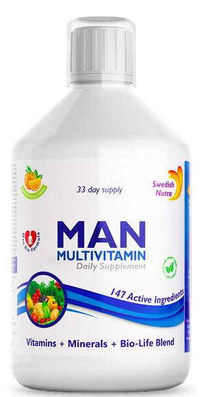 Swedish Nutra Man Multivitamin, 500мл 
