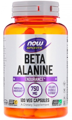 NOW Beta Alanine 750 mg, 120 капс. 