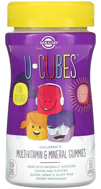 Solgar Solgar U-Cubes Children's Multi-Vitamin & Mineral, 60 таб. 