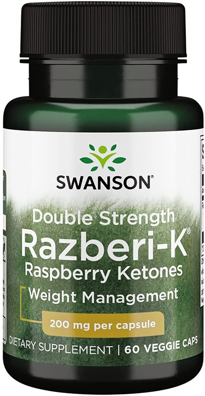 Swanson Swanson Double Strength Razberi-K Raspberry Ketones 200 mg, 60 капс. 