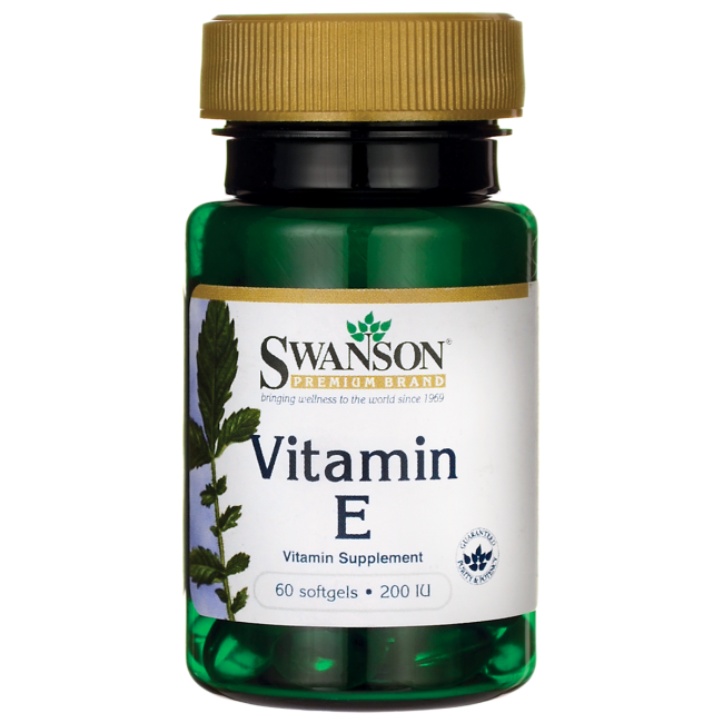 Swanson Swanson Vitamin E 200 Iu (90 mg), 60 капс. 