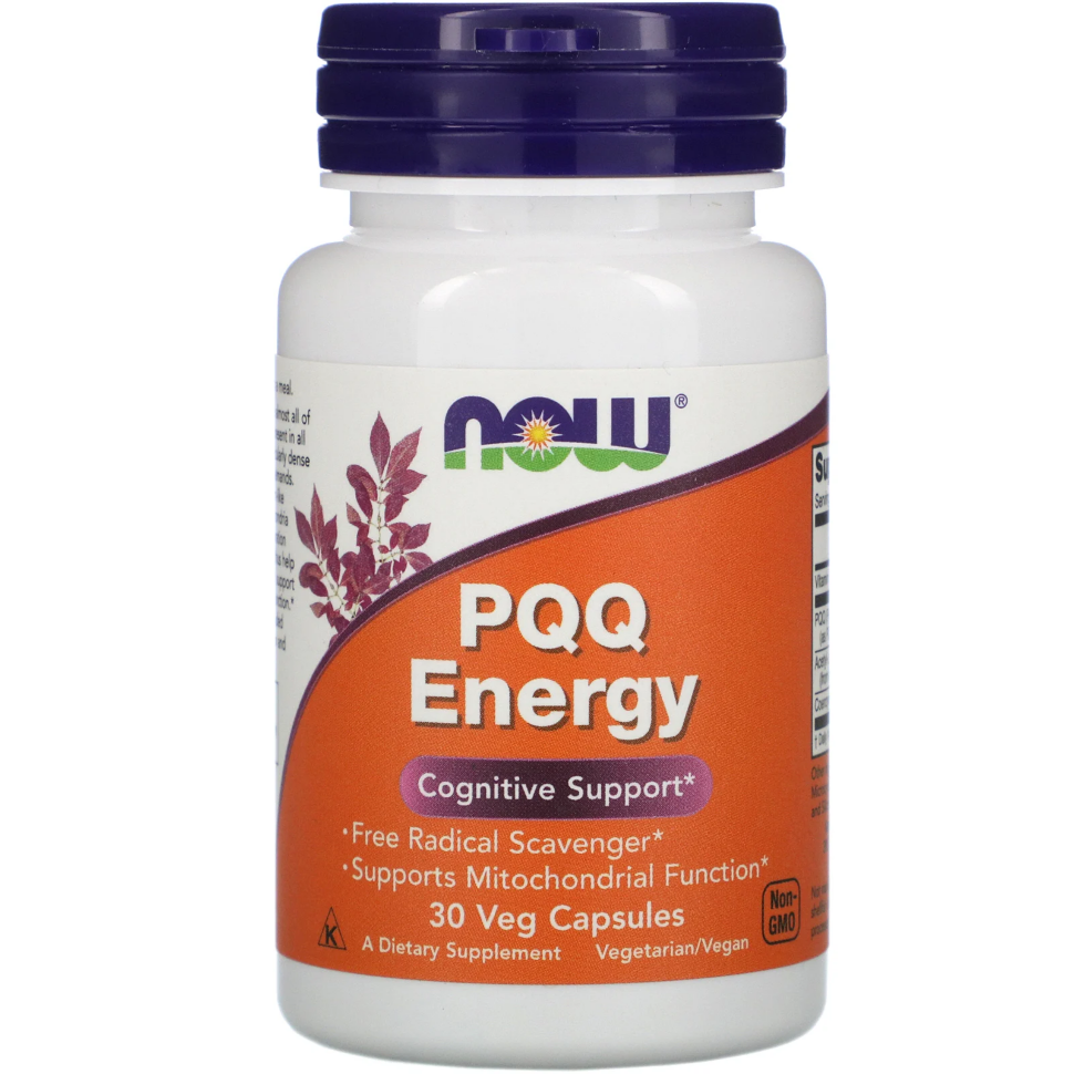 Now PQQ Energy 20 mg plus, 30 капс. 