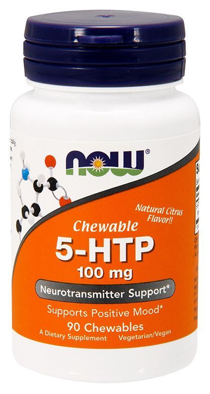 NOW 5-HTP 100 мг CHEWABLE, 90 таб. 
