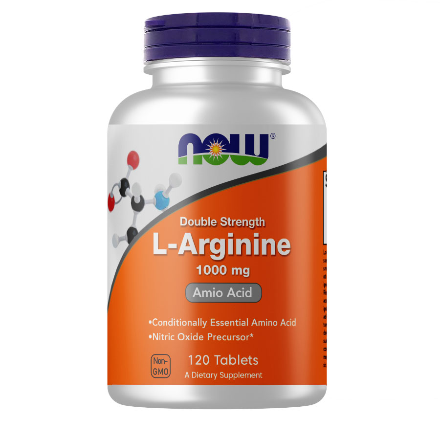 NOW L-Arginine 1000 mg, 120 таб. 