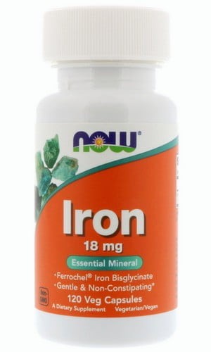 NOW NOW Iron 18 mg, 120 капс. 