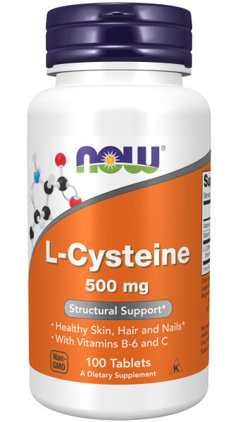 Now Cysteine 500 mg, 100 таб. 