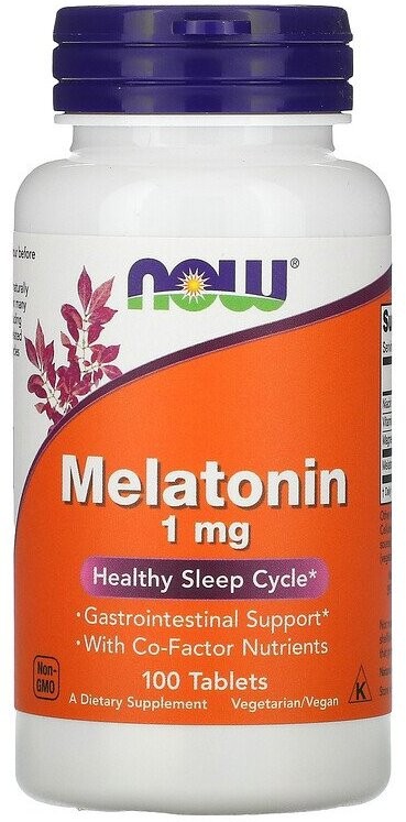 NOW Melatonin 1 mg (complex), 100 таб.