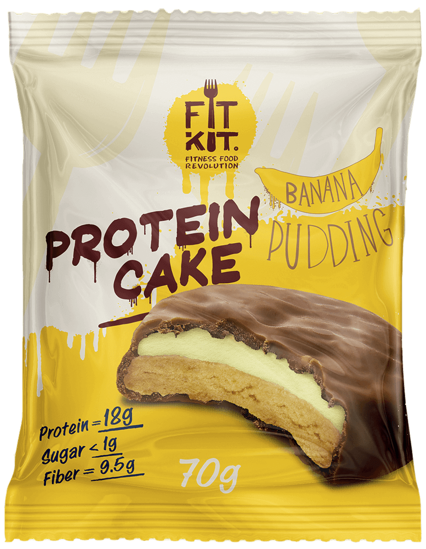 FIT KIT Protein cake с начинкой, 1 шт. - 70 г 